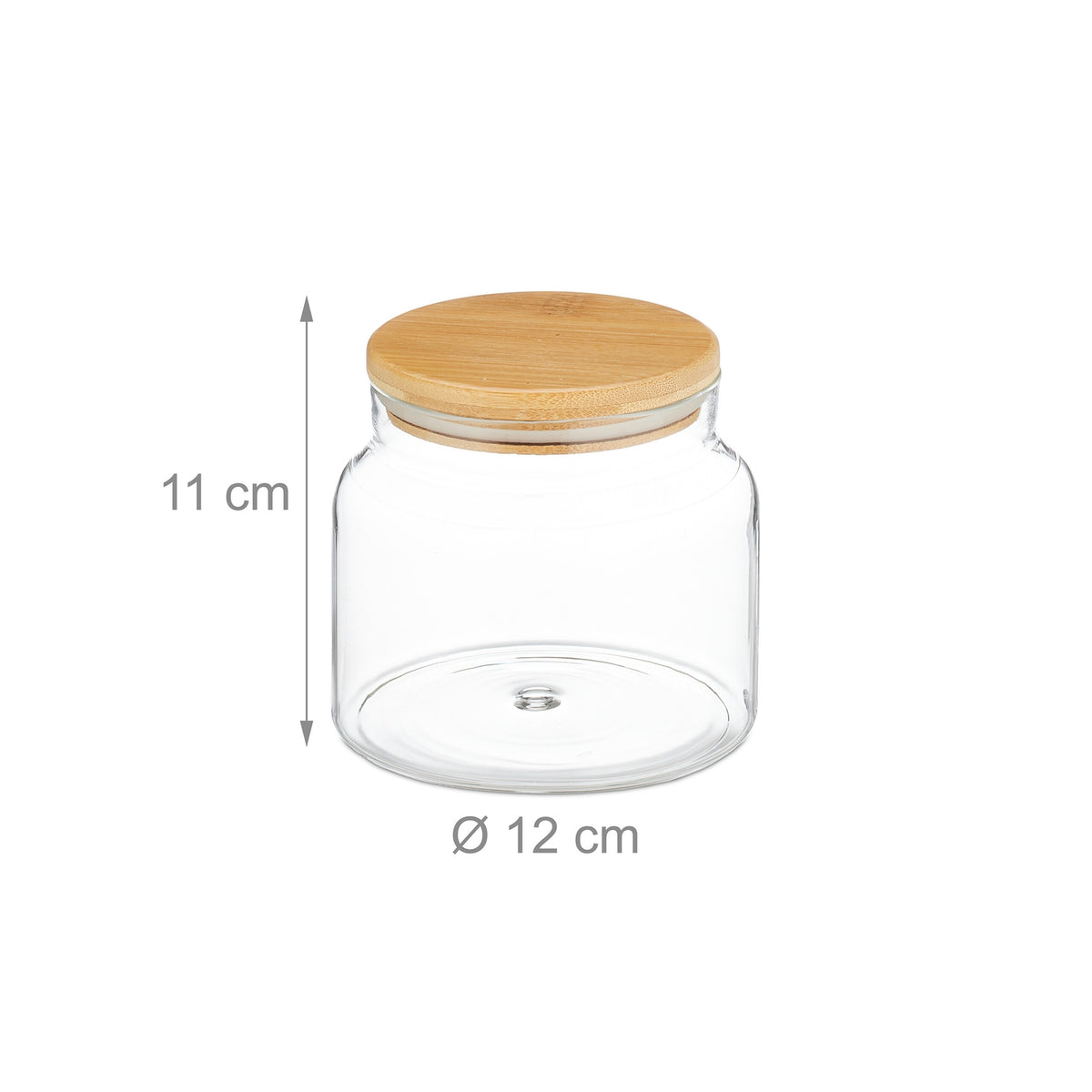 set of 3 storage jars with lids 800 ml