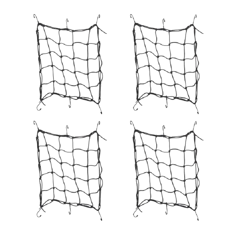 set of 4 luggage nets for motorcycle and bicycle