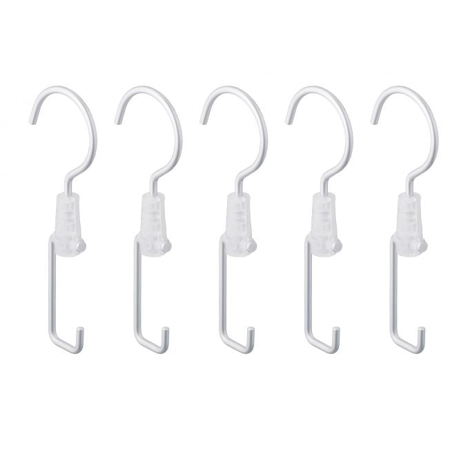 set of 5 clothes rail hooks