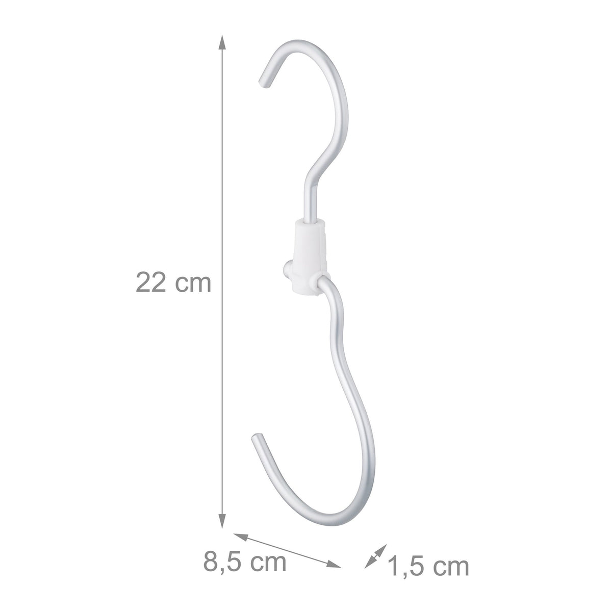 set of 5 clothes rail hooks