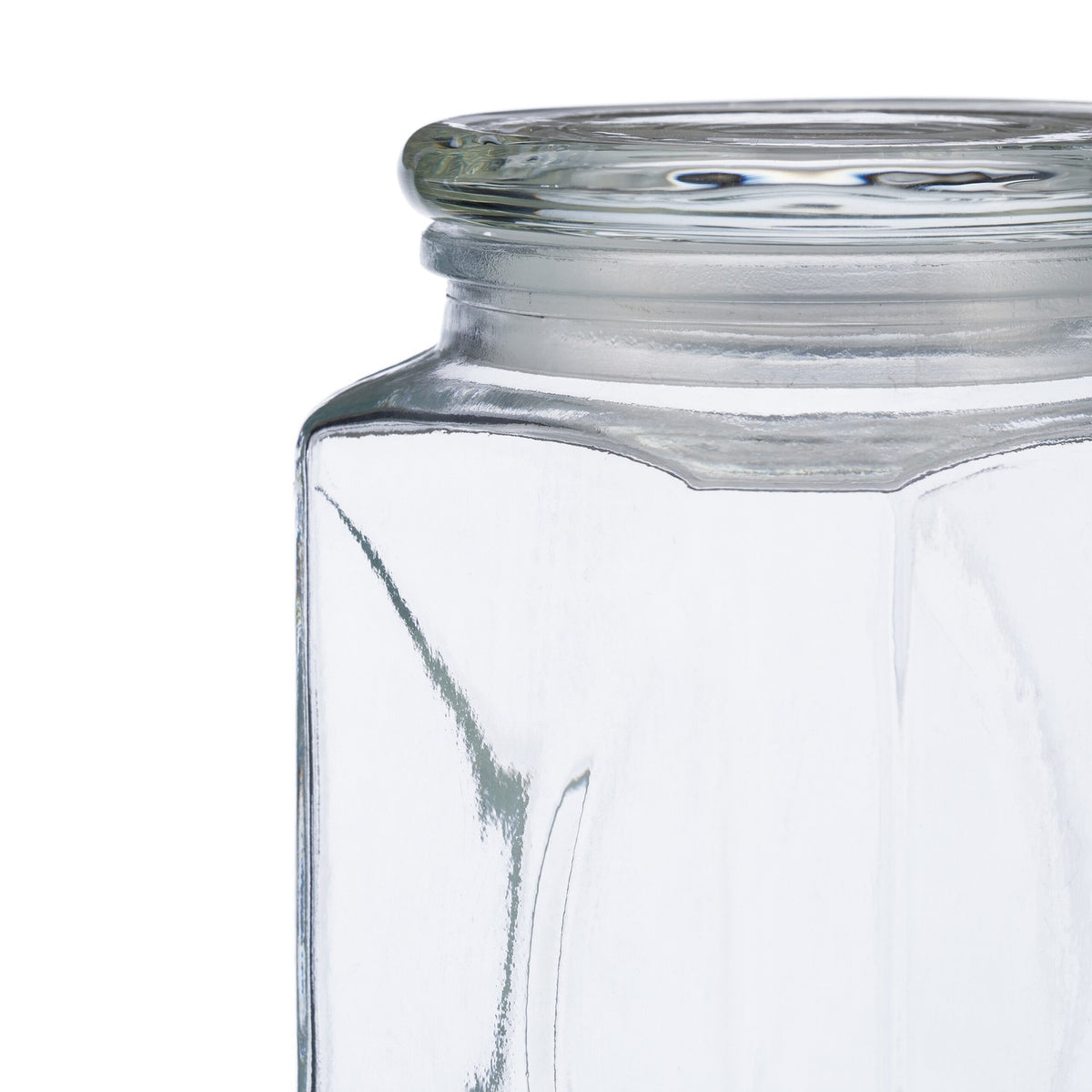set of 6 storage jars with lids 1300 ml