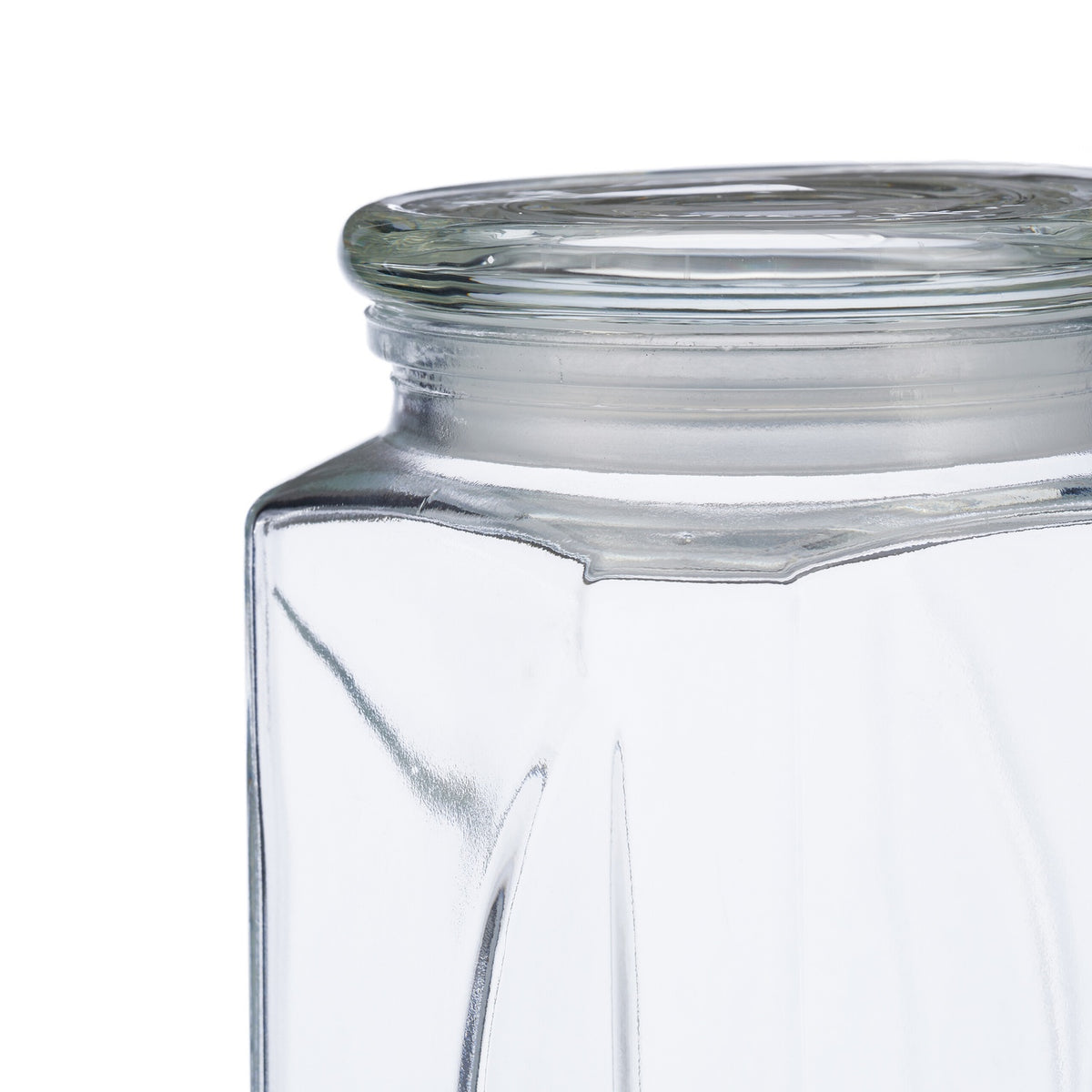 set of 6 storage jars with lids 1650 ml