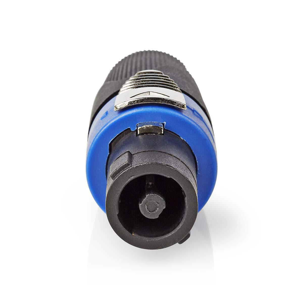 speakers contact | Straight | Male | Nickel Plated | Solder | Cable input diameter: 8.0 mm | ABS | Black | 1 pc. | Plastic bag