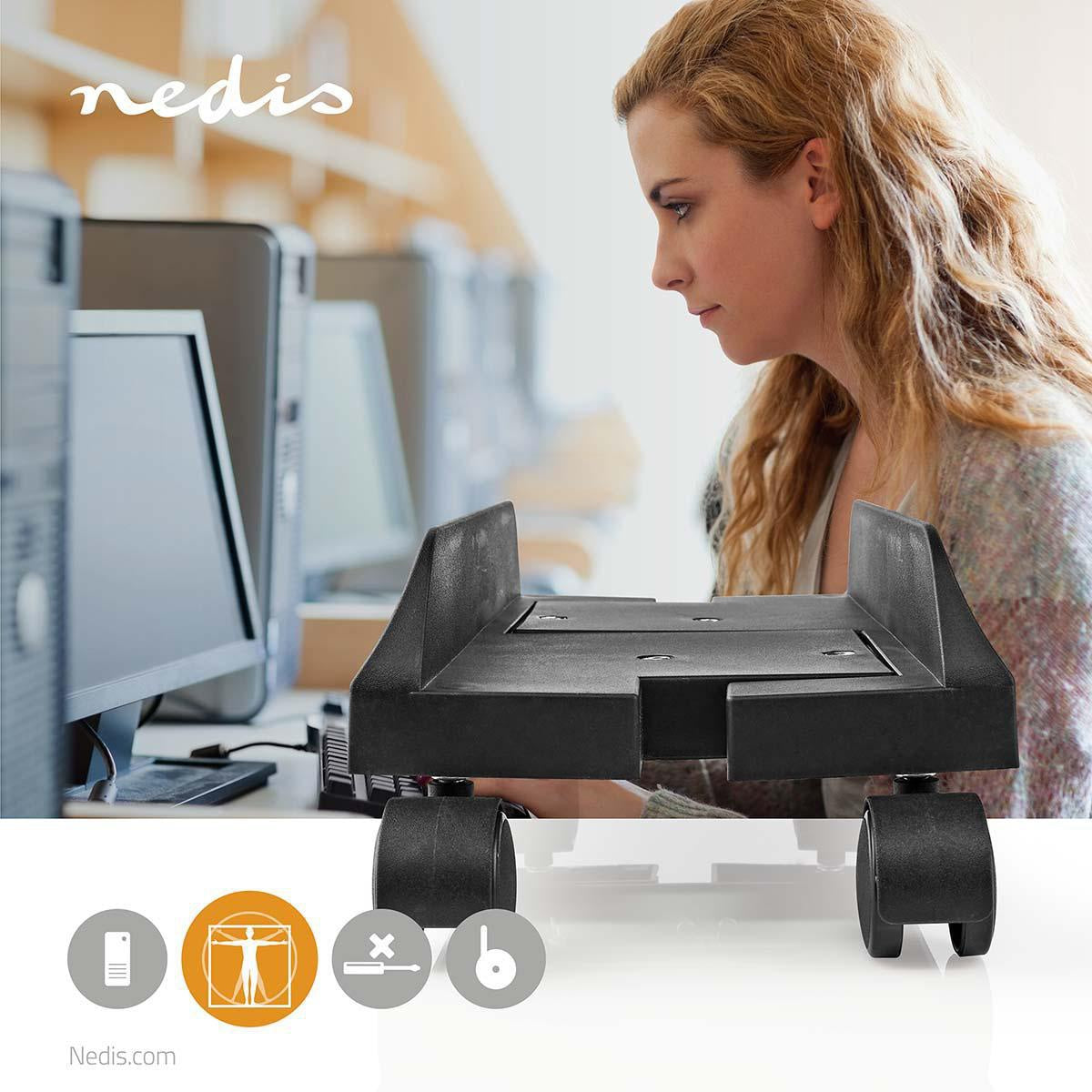 table stand | Fully Adjustable / Adjustable Width | 14.5 - 24.2 cm | 20 kg | Metal / Plastic | Black