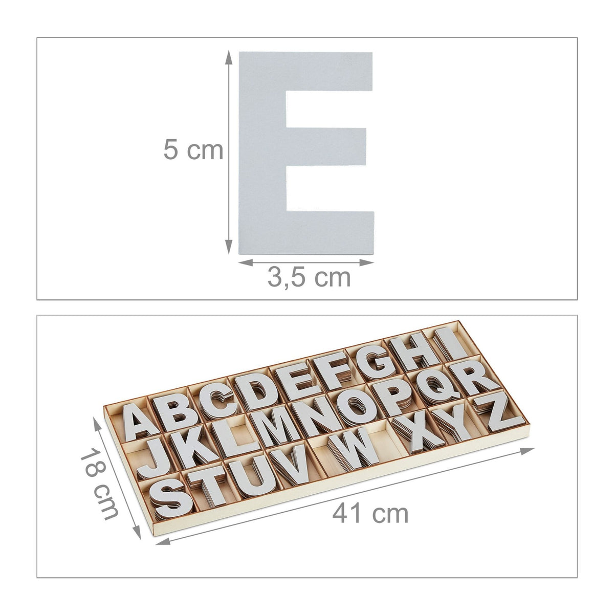 wooden letter set with 208 parts